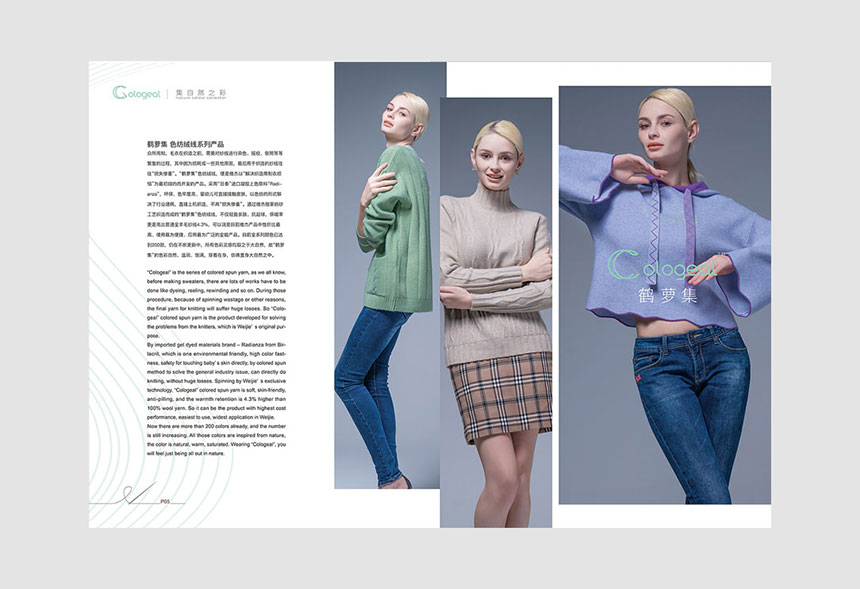 福双纺织服装画册设计_纺织服装宣传册设计案例欣赏