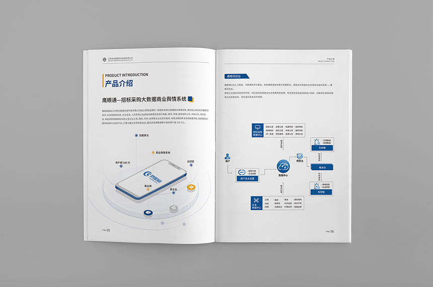 鹰眼通网络科技宣传画册设计制作