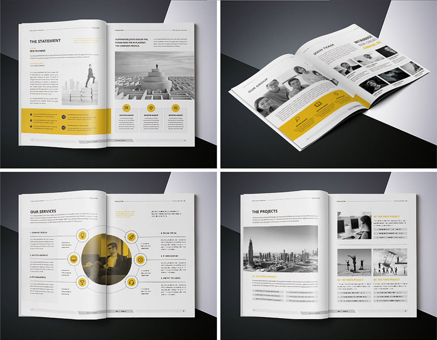 简洁高档英文版画册设计_外语版宣传册设计制作